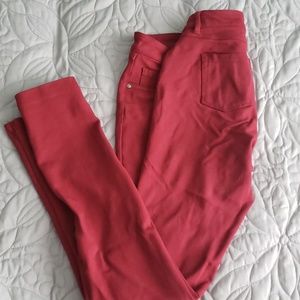 Burgundy jeggings